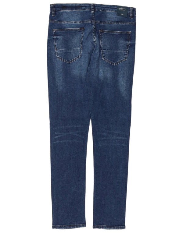 Zara Boys Slim Jeans 13-14 Years W28 L29 Blue Cotton