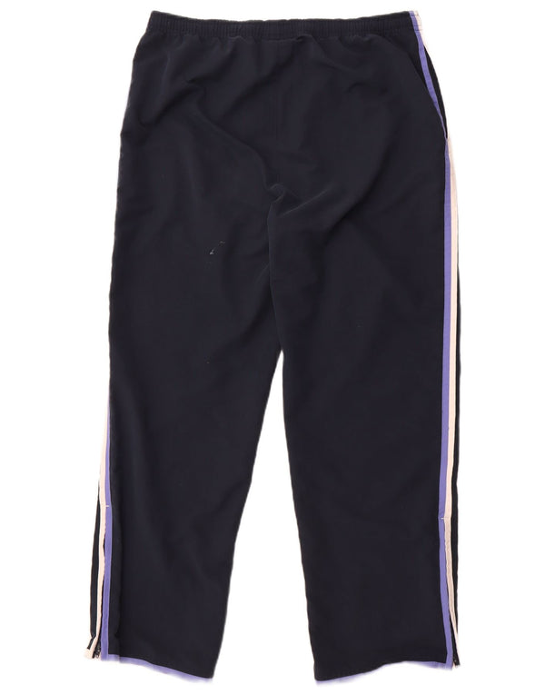 Reebok Womens Tracksuit Trousers UK 14 Large Navy Blue Polyester