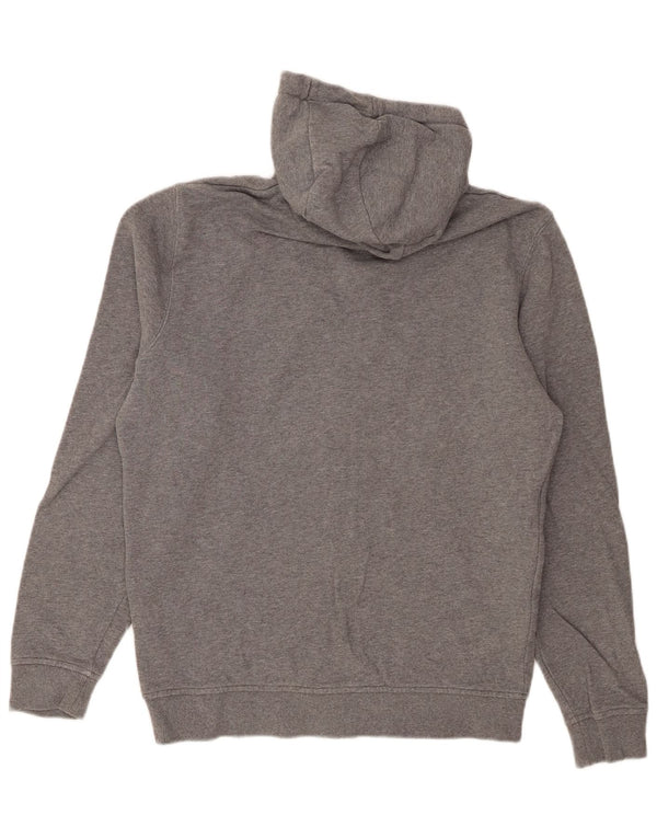 Lyle & Scott Mens Zip Hoodie Sweater Medium Grey Flecked Cotton