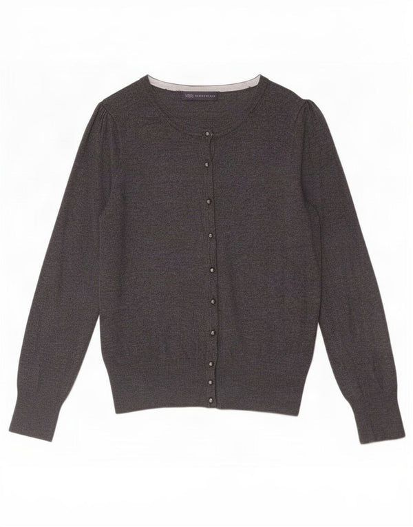 Marks & Spencer Womens Cardigan Sweater UK 8 Small Grey Viscose