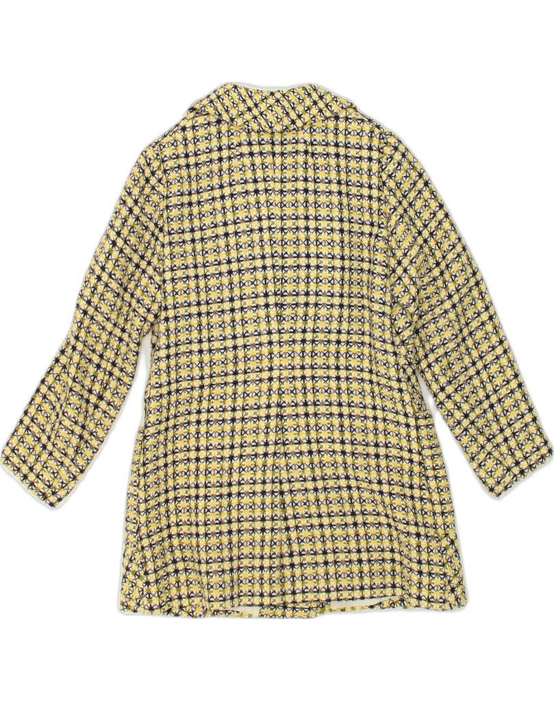 VINTAGE Womens Overcoat UK 12 Medium Yellow Check | Vintage Vintage | Thrift | Second-Hand Vintage | Used Clothing | Messina Hembry 