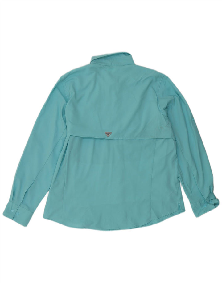 Columbia Womens Shirt UK 18 XL Turquoise Polyester