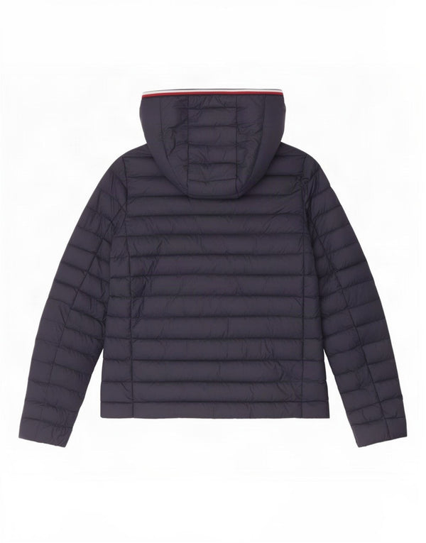 Tommy Hilfiger Womens Hooded Padded Jacket UK 6 XS Navy Blue Polyamide