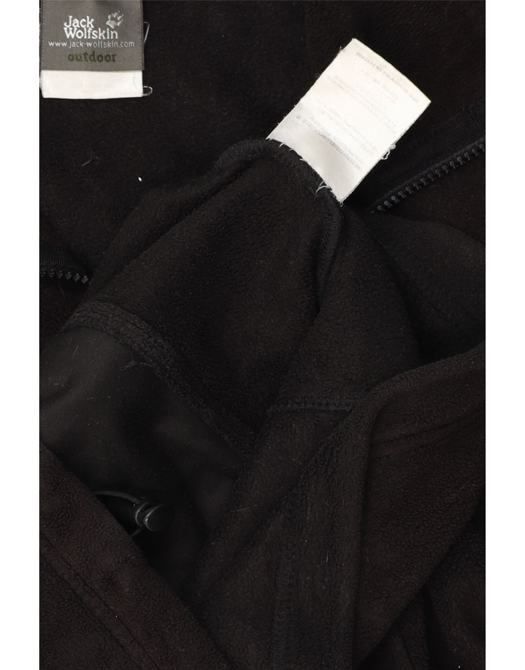 JACK WOLFSKIN Mens Fleece Jacket UK 38 Medium Black Polyester