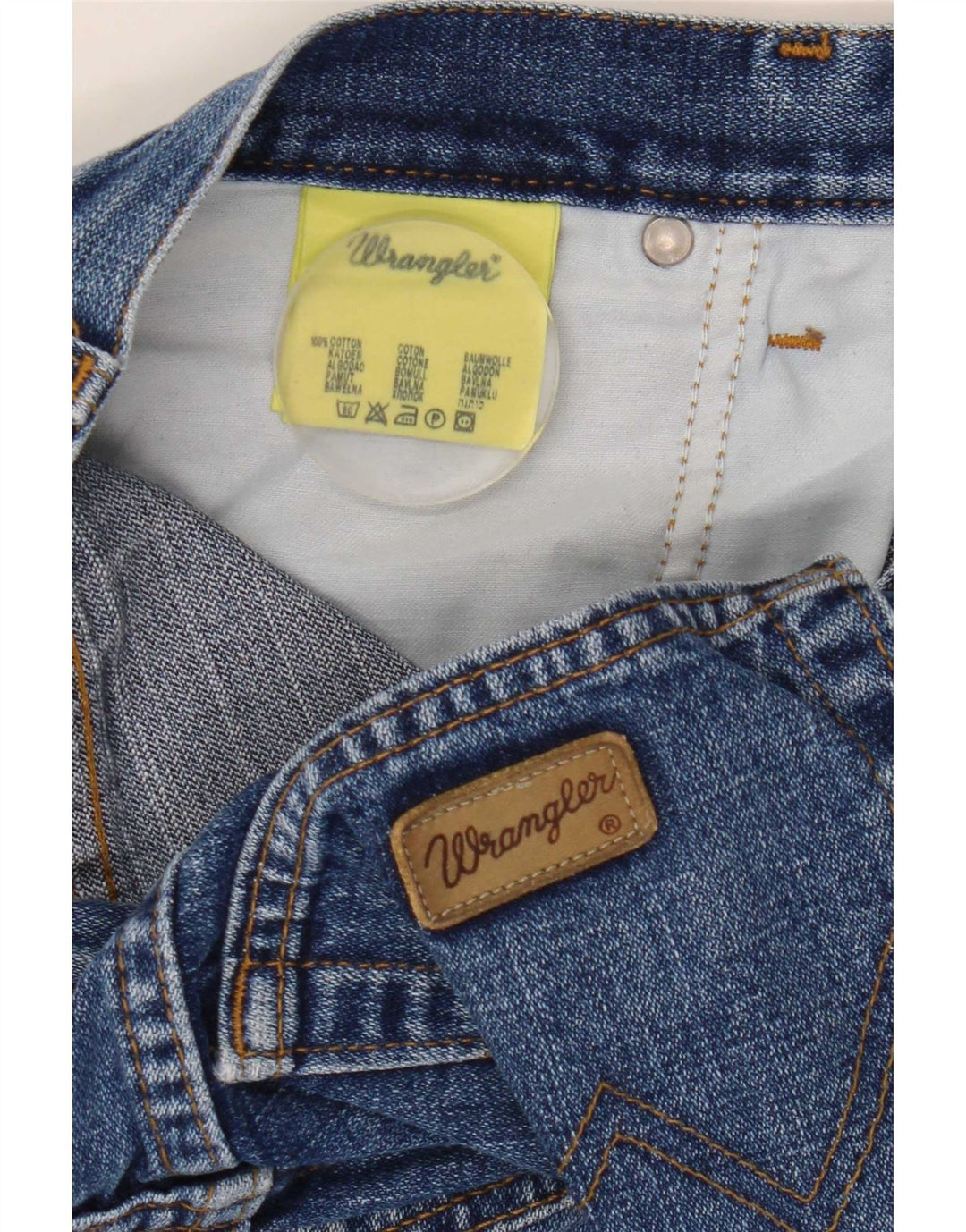 Wrangler Mens Texas Straight Jeans W32 L30 Blue Cotton