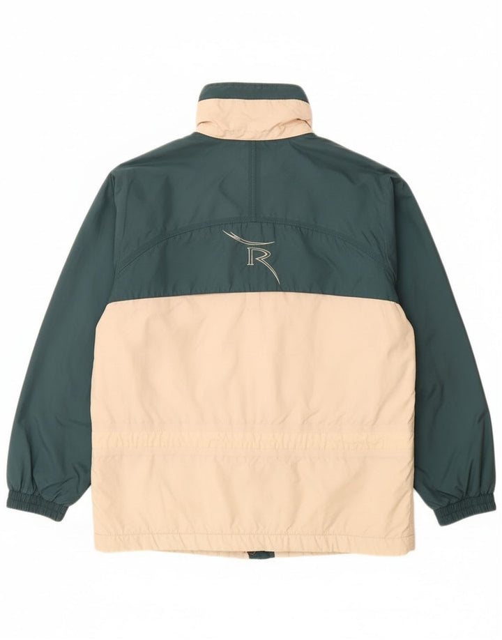 Chervo Mens Graphic Windbreaker Jacket UK 36 Small Green Colourblock
