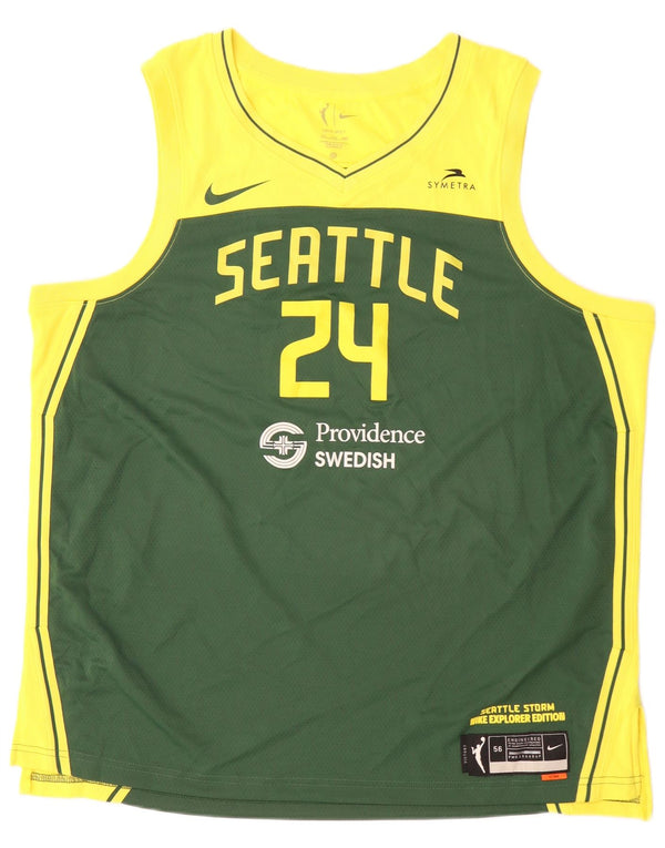Nike Mens Seattle Graphic Vest Top 2XL Green Colourblock Polyester