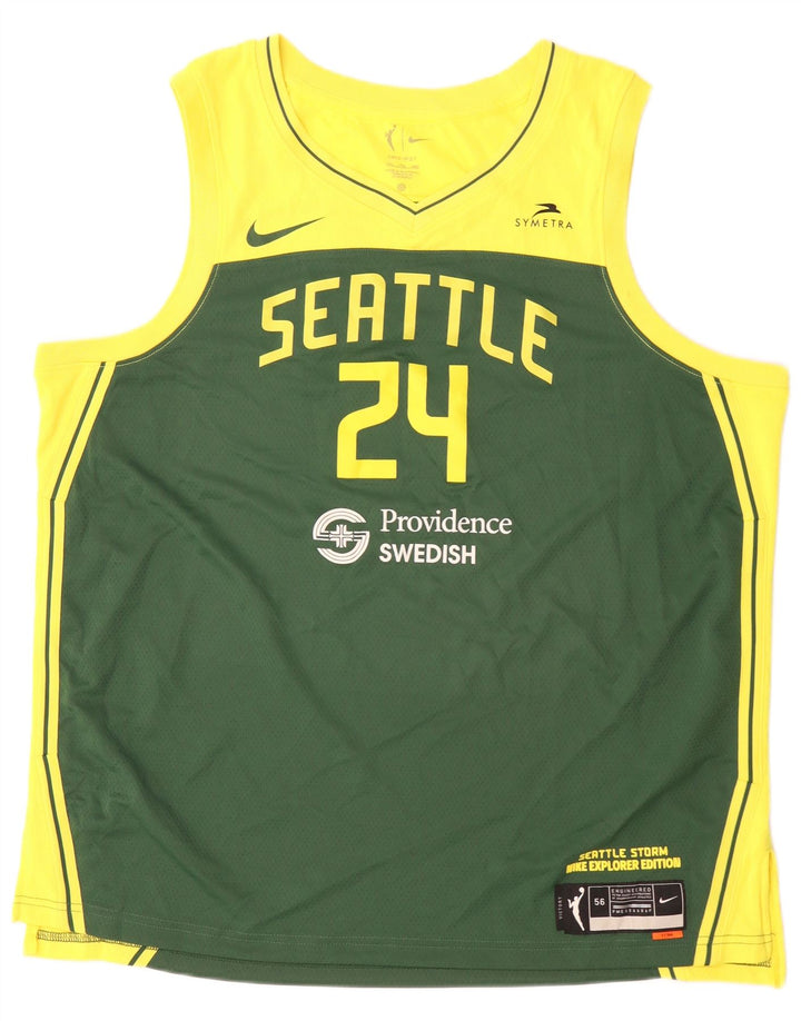Nike Mens Seattle Graphic Vest Top 2XL Green Colourblock Polyester