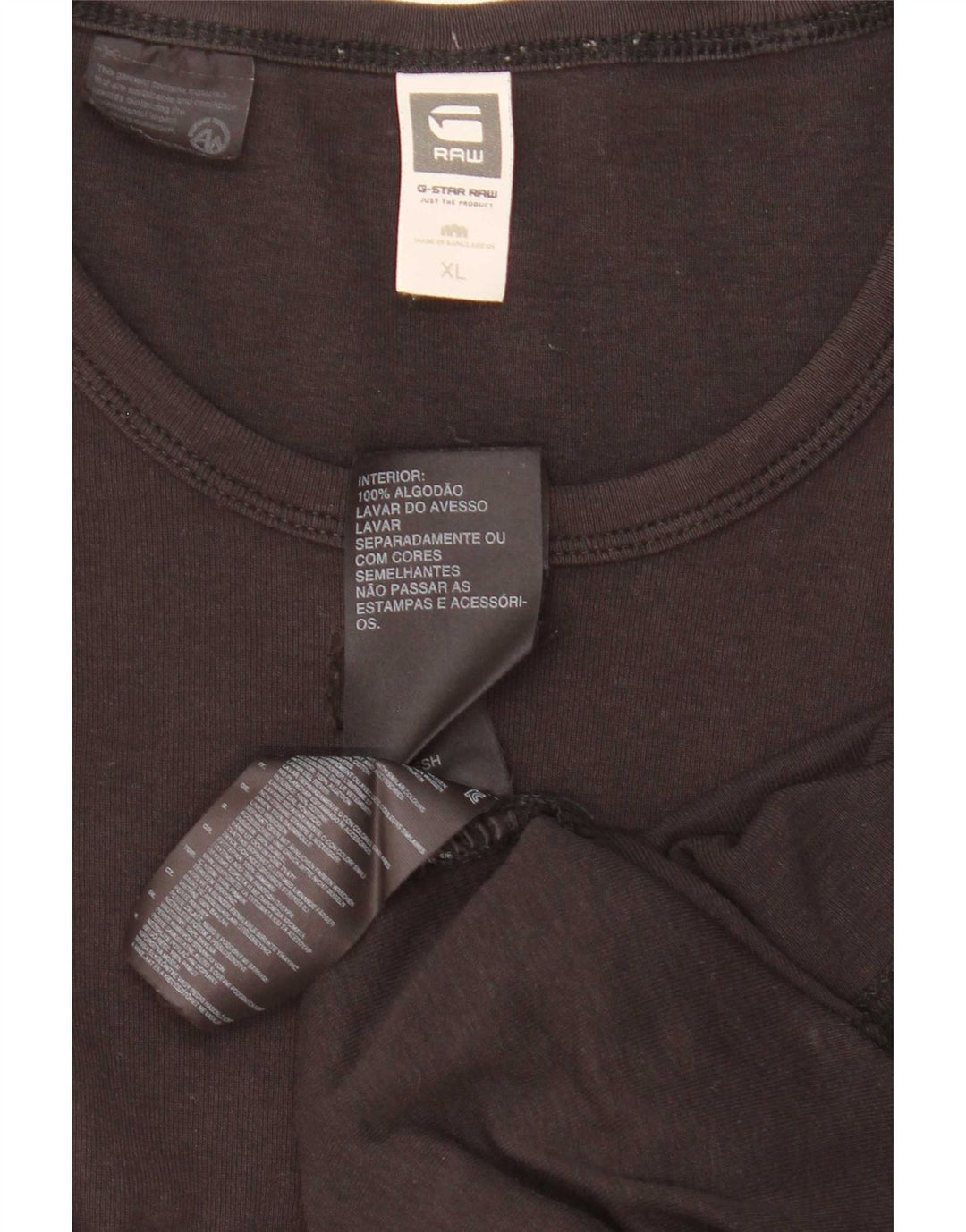 G-Star Mens Top Long Sleeve XL Black Cotton