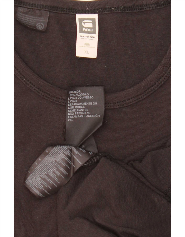 G-Star Mens Top Long Sleeve XL Black Cotton