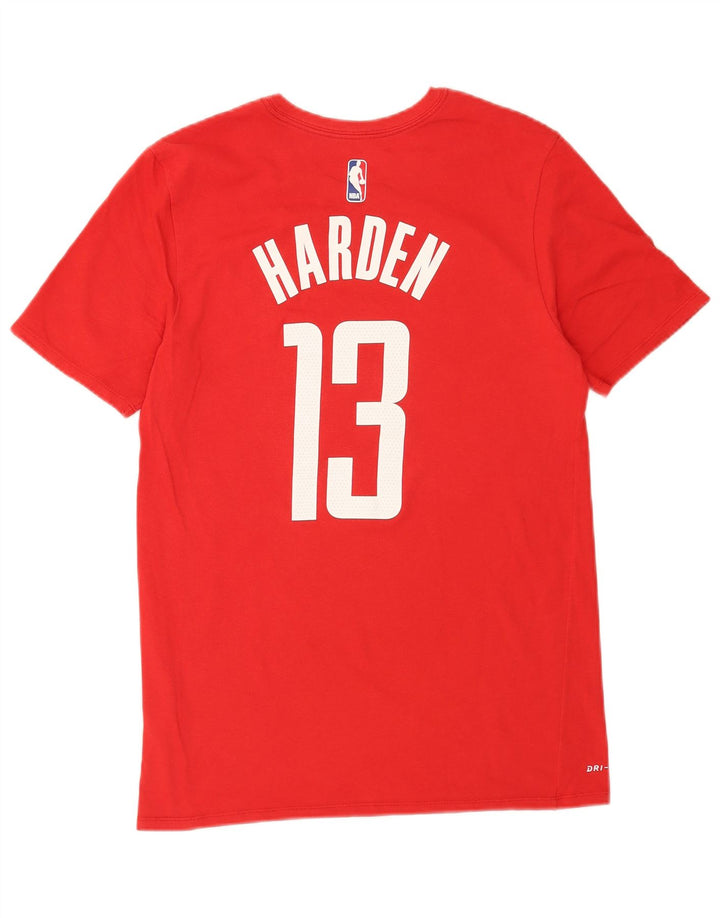 Nike Mens Houston Rockets Graphic T-Shirt Top Medium Red Cotton