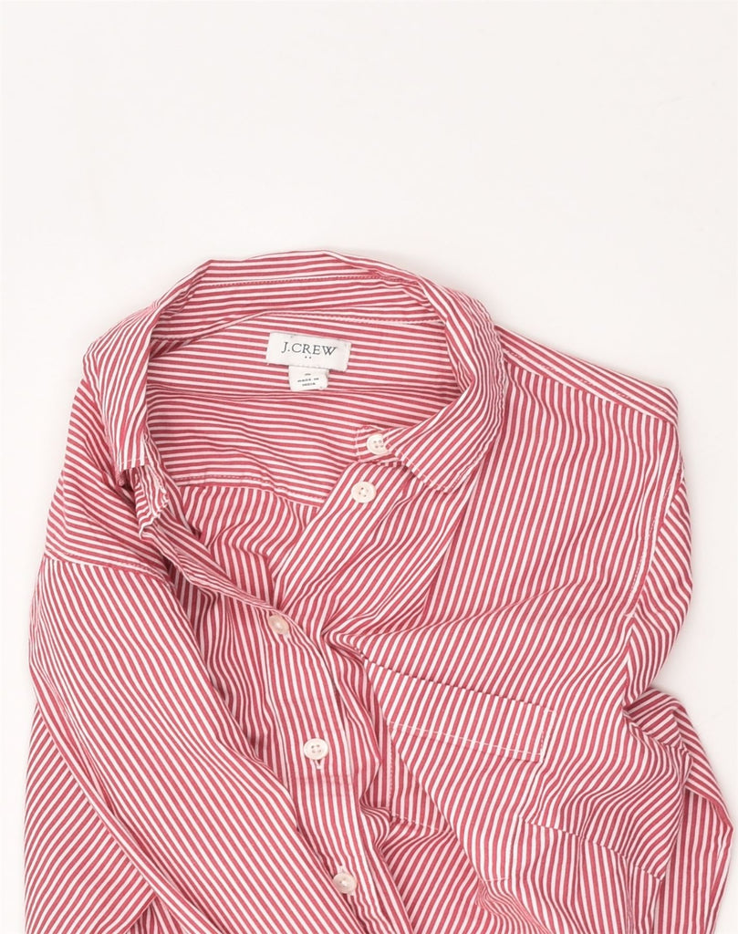 J. CREW Womens Shirt UK 10 Small Pink Striped Cotton | Vintage J. Crew | Thrift | Second-Hand J. Crew | Used Clothing | Messina Hembry 