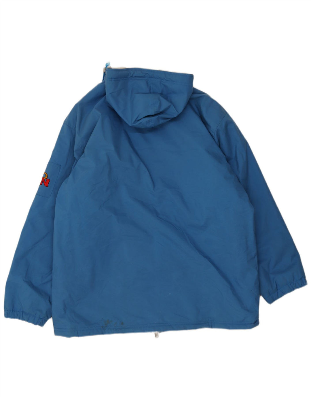 Reebok Mens Hooded Loose Fit Windbreaker Jacket UK 38 Medium Blue Polyamide