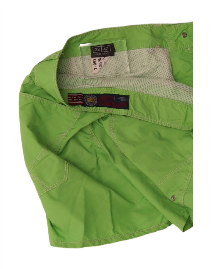 ROY ROGERS Mens Casual Shorts W33 Medium Green Polyamide Vintage Roy Rogers and Second-Hand Roy Rogers from Messina Hembry 