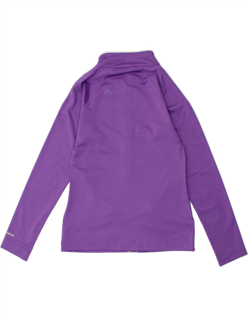 REEBOK Womens Tracksuit Top Jacket UK 12 Medium Purple Polyester | Vintage Reebok | Thrift | Second-Hand Reebok | Used Clothing | Messina Hembry 
