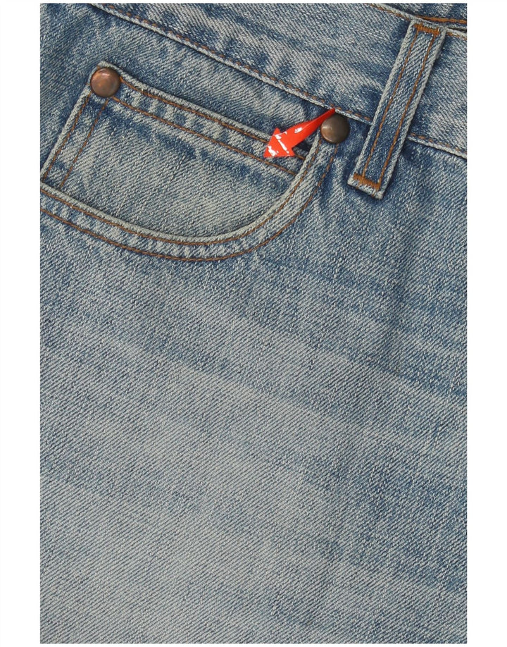 MELTIN' POT Mens Bootcut Jeans W33 L34 Blue Cotton