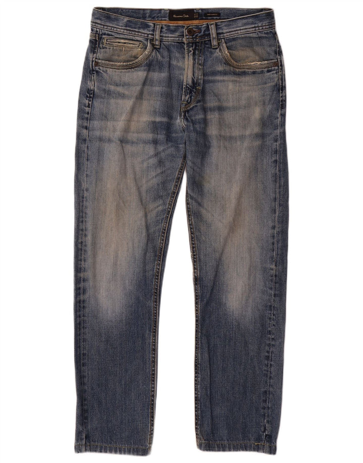 Massimo Dutti Mens Straight Jeans EU 40 Medium W31 L28 Blue