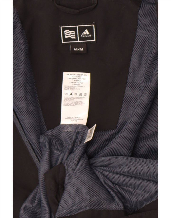 Adidas Mens Clima Proof Tracksuit Top Jacket Medium Black Colourblock