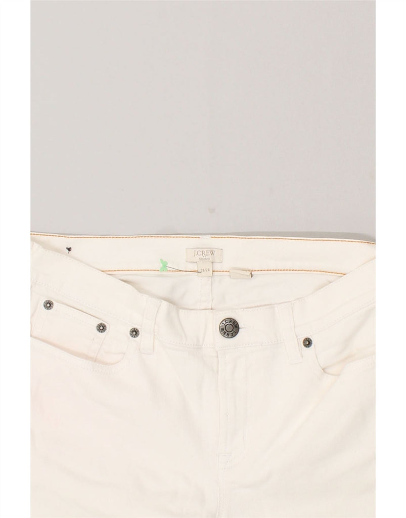 J. CREW Womens Slim Jeans W28 L28 Off White Cotton | Vintage J. Crew | Thrift | Second-Hand J. Crew | Used Clothing | Messina Hembry 