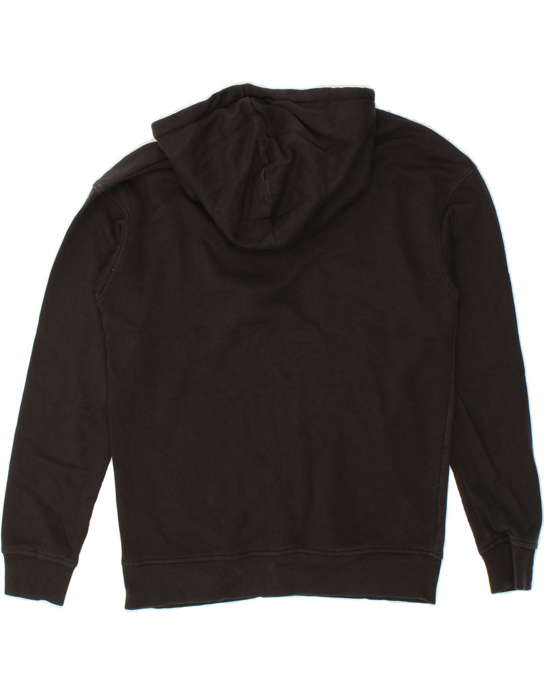 JACK & JONES Mens Graphic Hoodie Jumper Medium Black Cotton Vintage Jack & Jones and Second-Hand Jack & Jones from Messina Hembry 