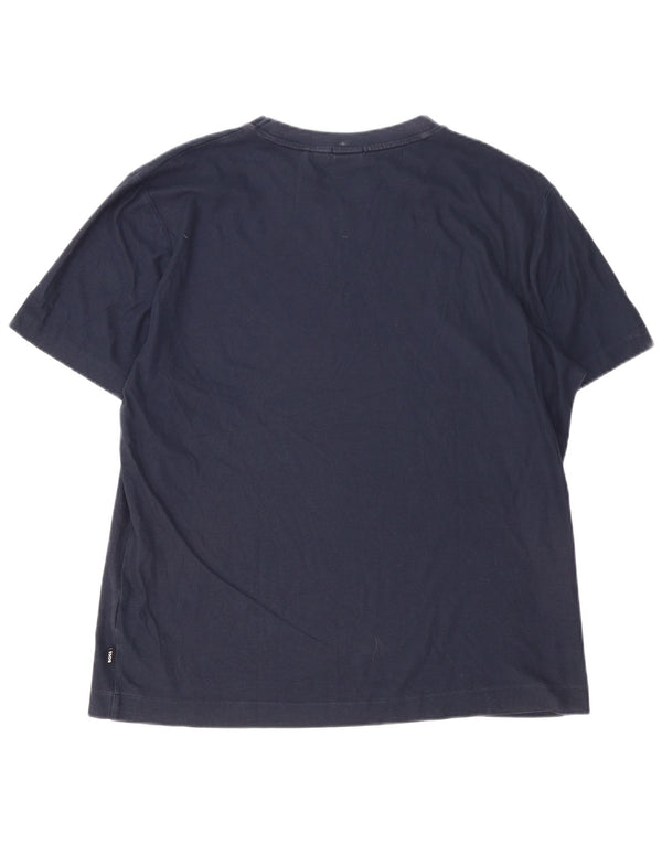 Hugo Boss Mens Slim Fit T-Shirt Top XL Navy Blue Cotton