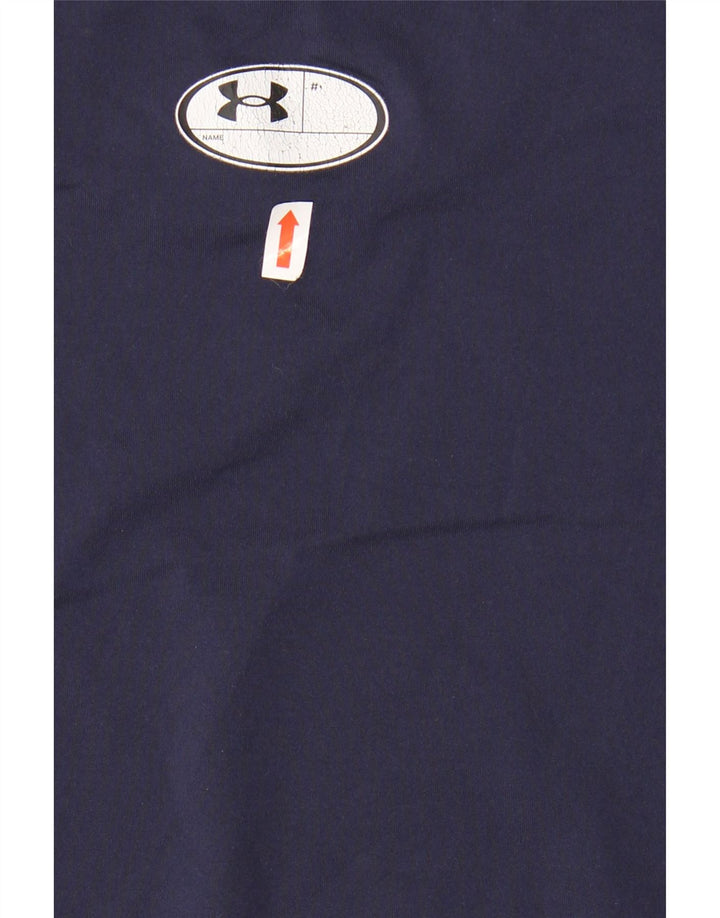 UNDER ARMOUR Womens Heat Gear Vest Top UK 14 Large Navy Blue