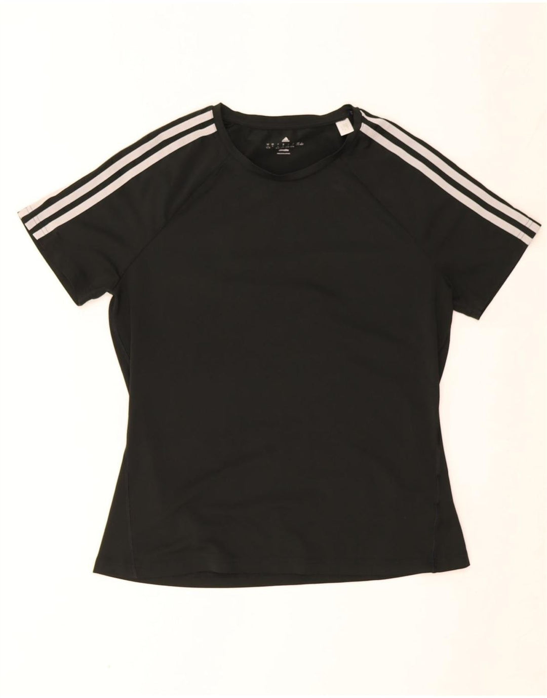 Adidas Womens Climalite T-Shirt Top UK 16/18 Large Black Polyester