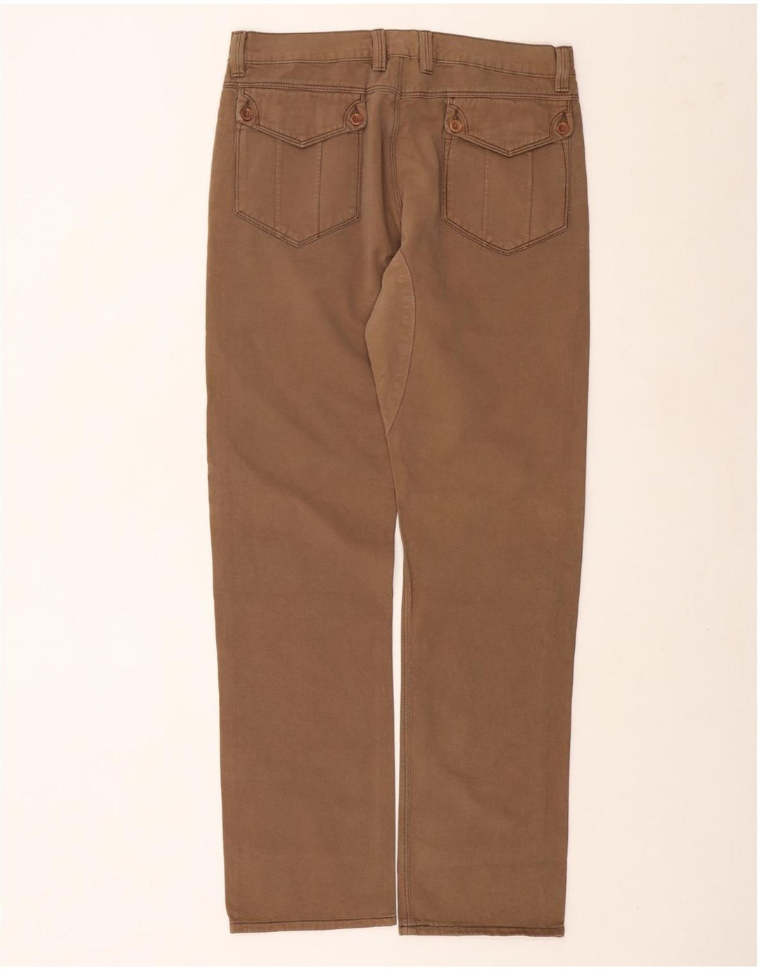CARRERA Mens Straight Casual Trousers W32 L33 Brown