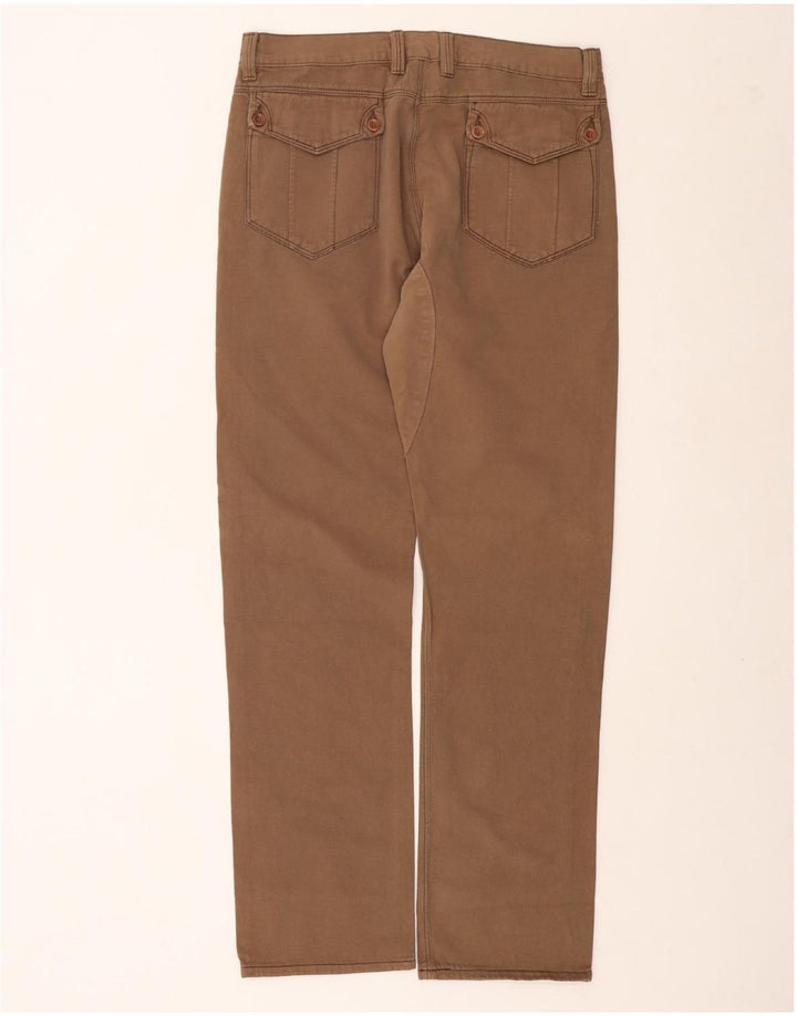 CARRERA Mens Straight Casual Trousers W32 L33 Brown