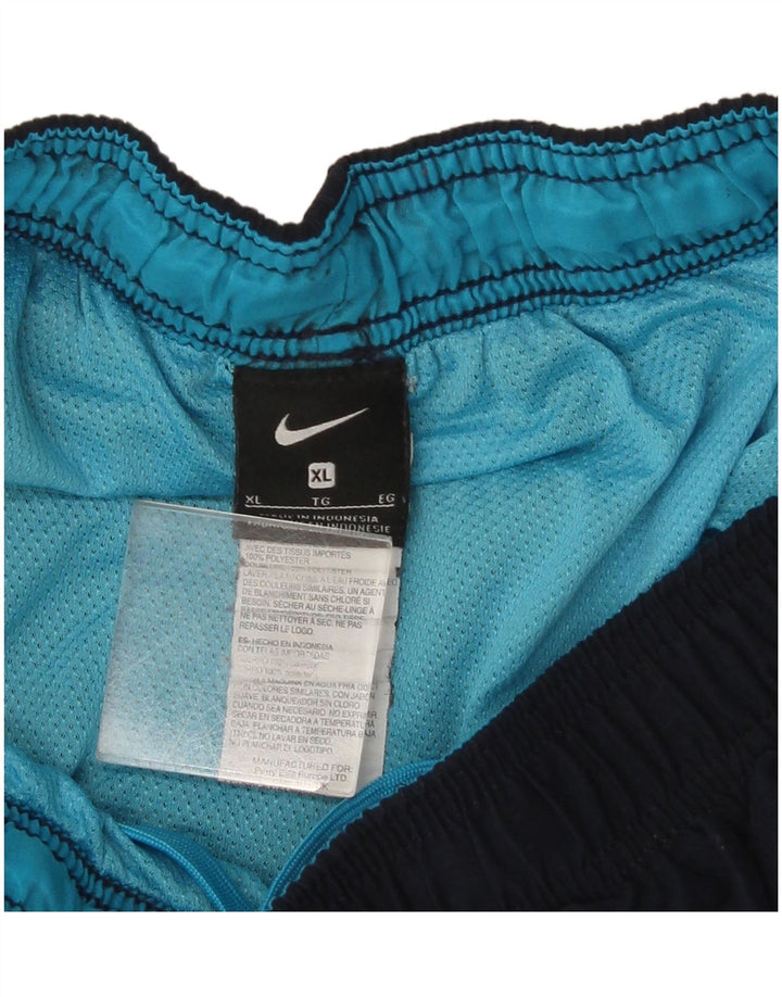 Nike Boys Sport Shorts 13-14 Years XL Navy Blue Polyester