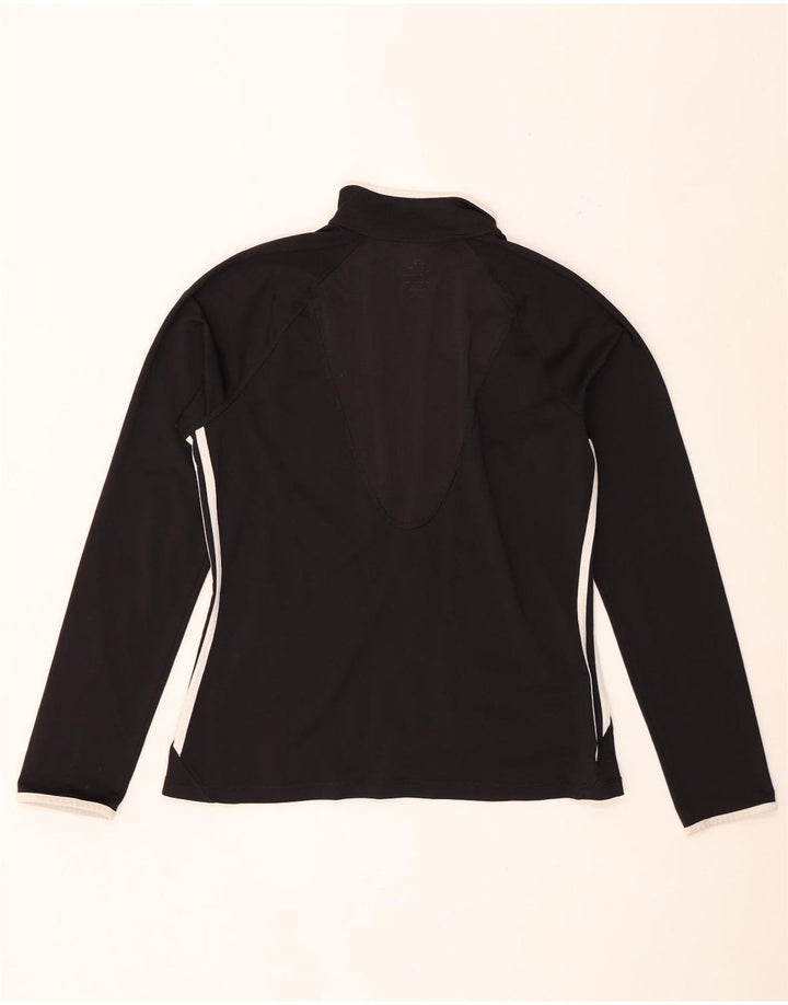 Adidas Womens Tracksuit Top Jacket UK 18 XL Black Colourblock