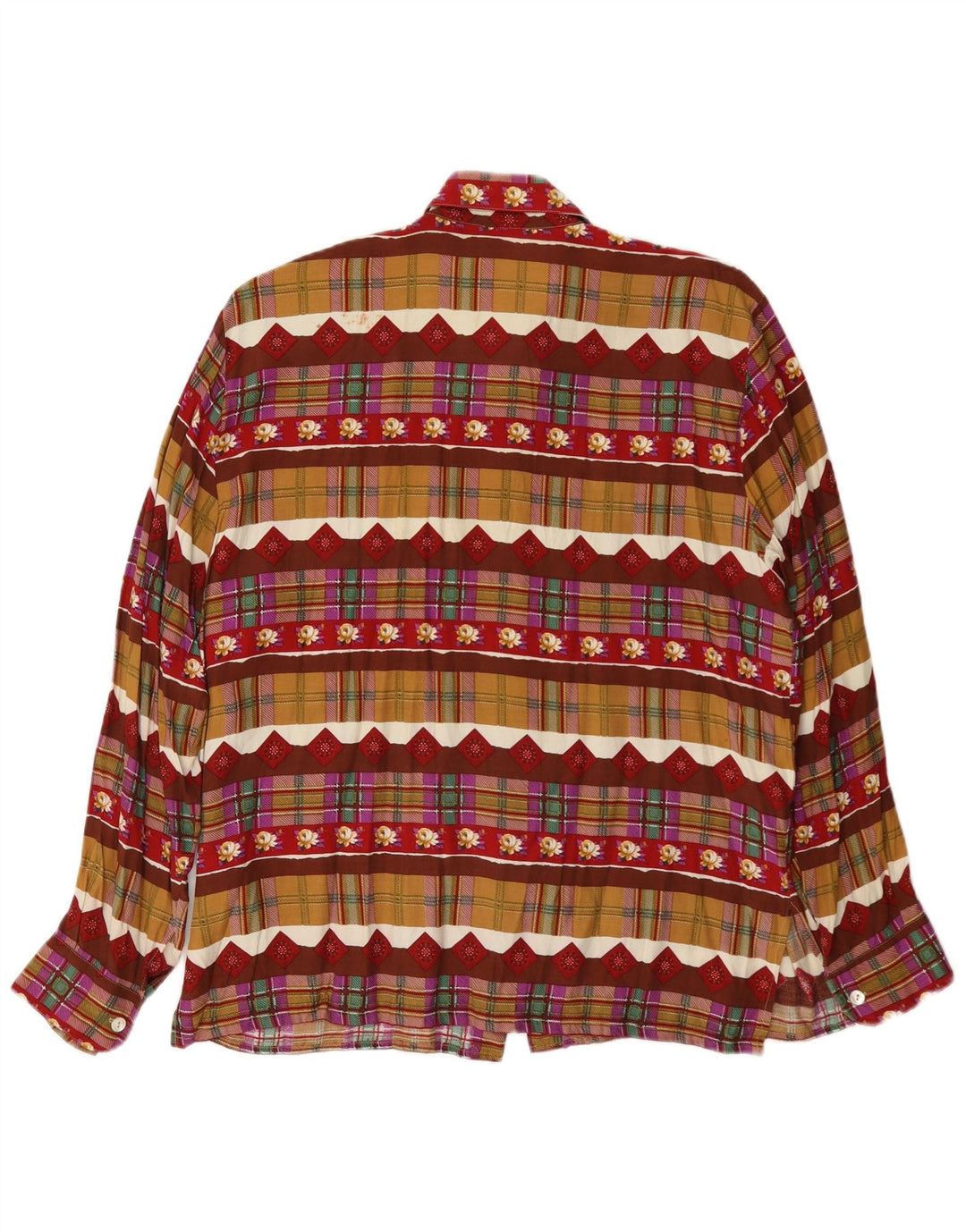 Vintage Womens Shirt IT 46 Large Multicoloured Geometric
