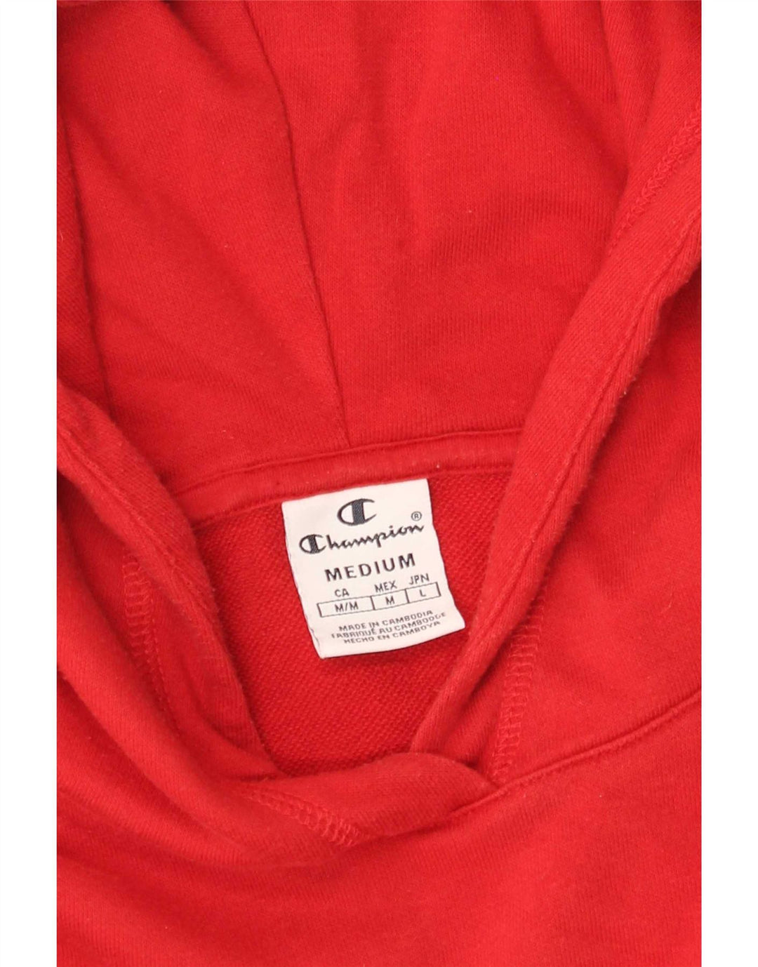 Champion Womens Graphic Hoodie Jumper UK 12 Medium Red