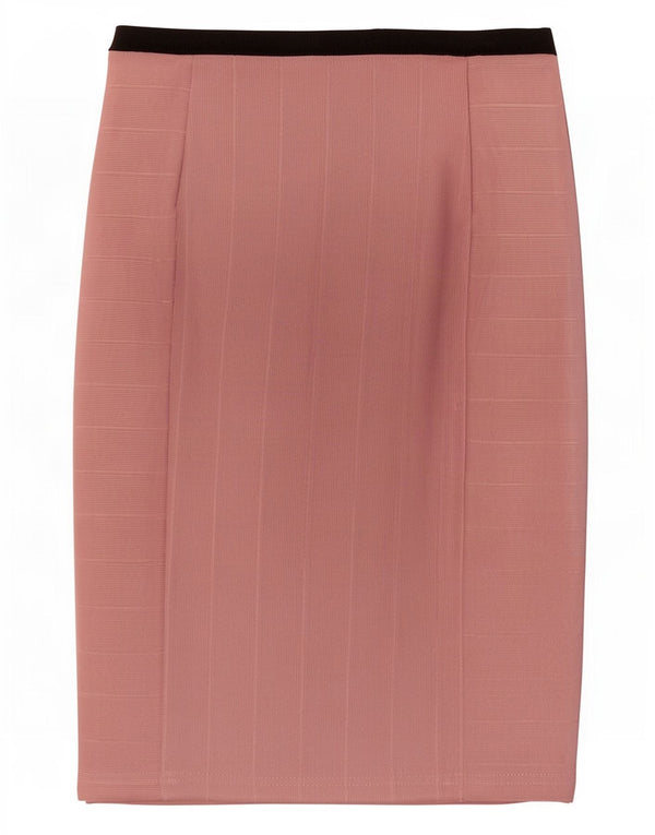 Zara Womens Pencil Skirt W26 Small Pink Colourblock