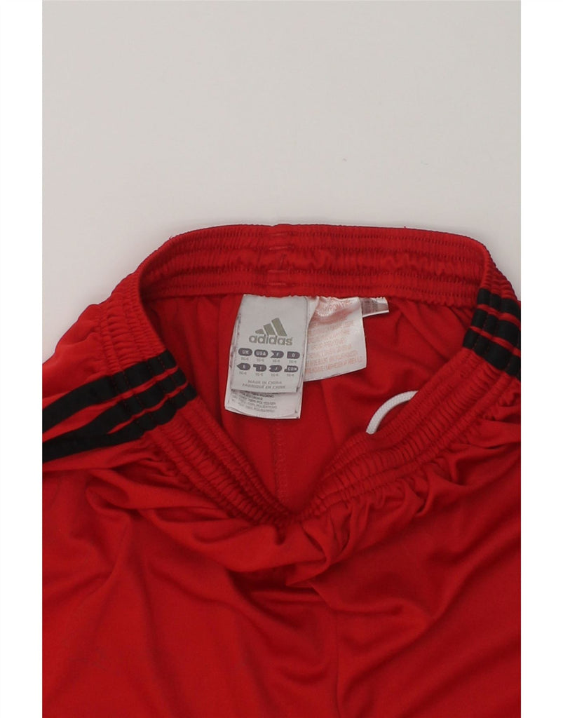 ADIDAS Boys AC Milan Sport Shorts 13-14 Years Red Polyester | Vintage Adidas | Thrift | Second-Hand Adidas | Used Clothing | Messina Hembry 