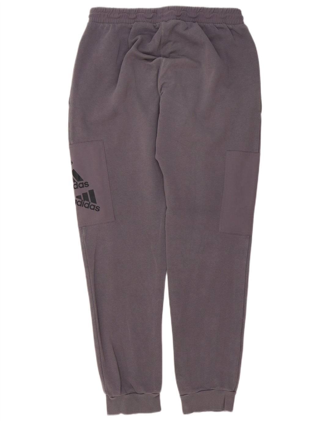 Adidas Mens Graphic Cargo Tracksuit Trousers Joggers Medium Grey Cotton