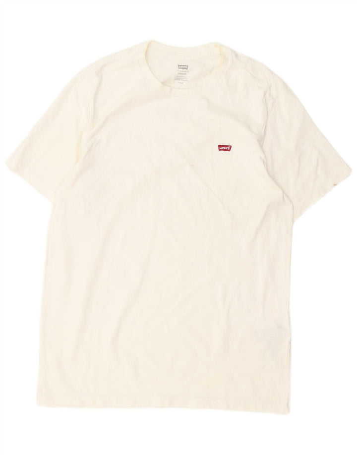 Levi's Mens Standard Fit T-Shirt Top Medium White Cotton