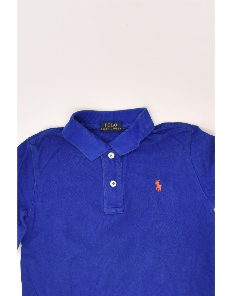 POLO RALPH LAUREN Boys Long Sleeve Polo Shirt 4-5 Years Blue Cotton | Vintage Polo Ralph Lauren | Thrift | Second-Hand Polo Ralph Lauren | Used Clothing | Messina Hembry 