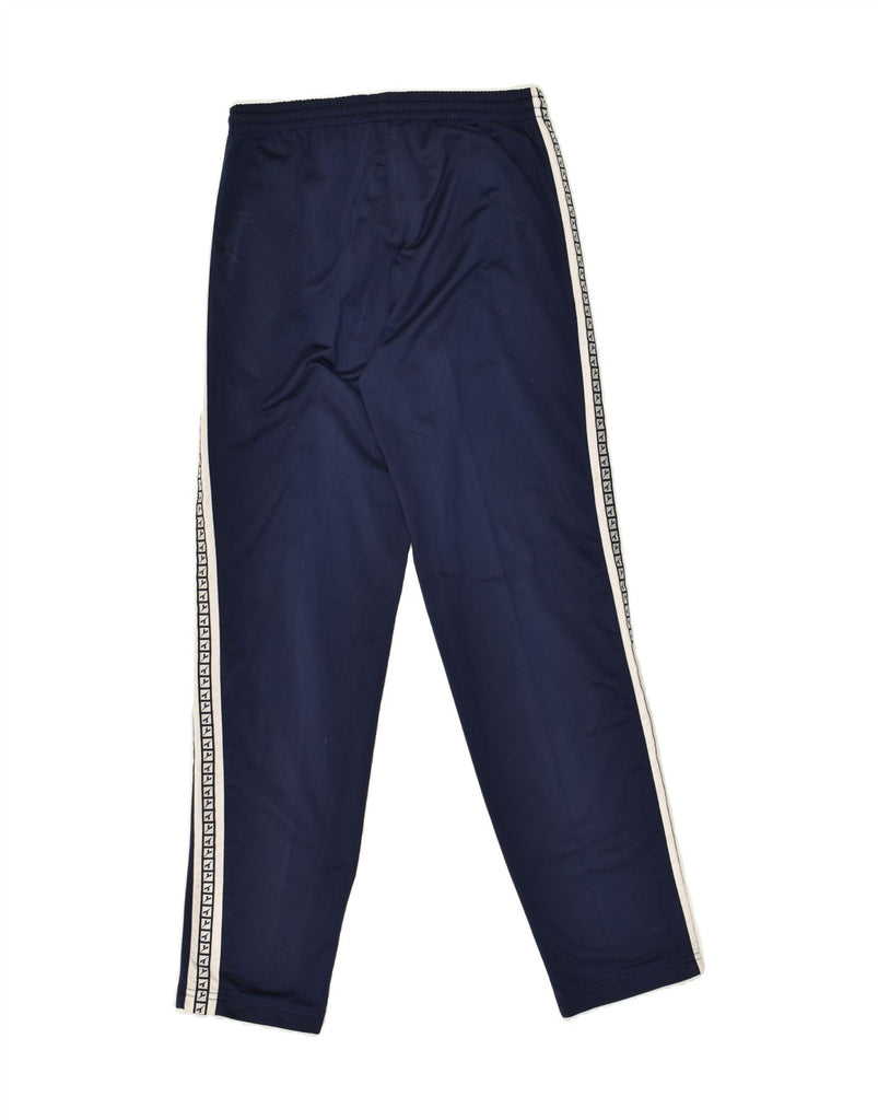 DIADORA Womens Tracksuit Trousers UK 10 Small Navy Blue Polyester | Vintage Diadora | Thrift | Second-Hand Diadora | Used Clothing | Messina Hembry 