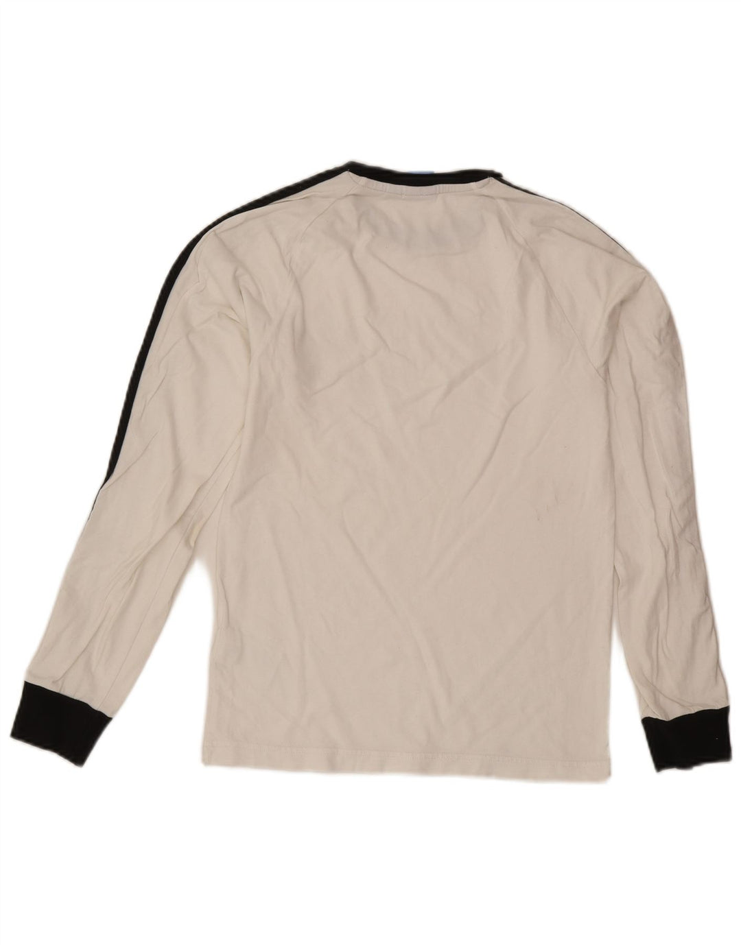 Adidas Mens Graphic Top Long Sleeve XS White Cotton