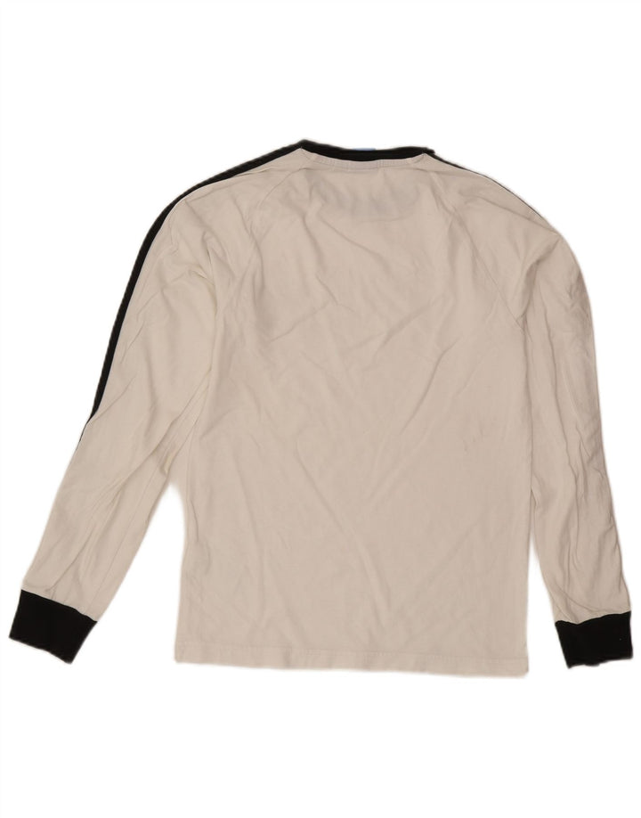 Adidas Mens Graphic Top Long Sleeve XS White Cotton