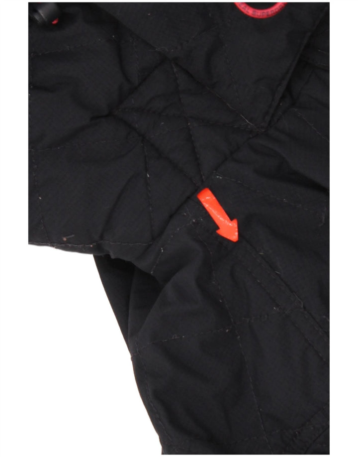 Superdry Womens Windcheater Hooded Windbreaker Jacket UK 16 Large Navy Blue