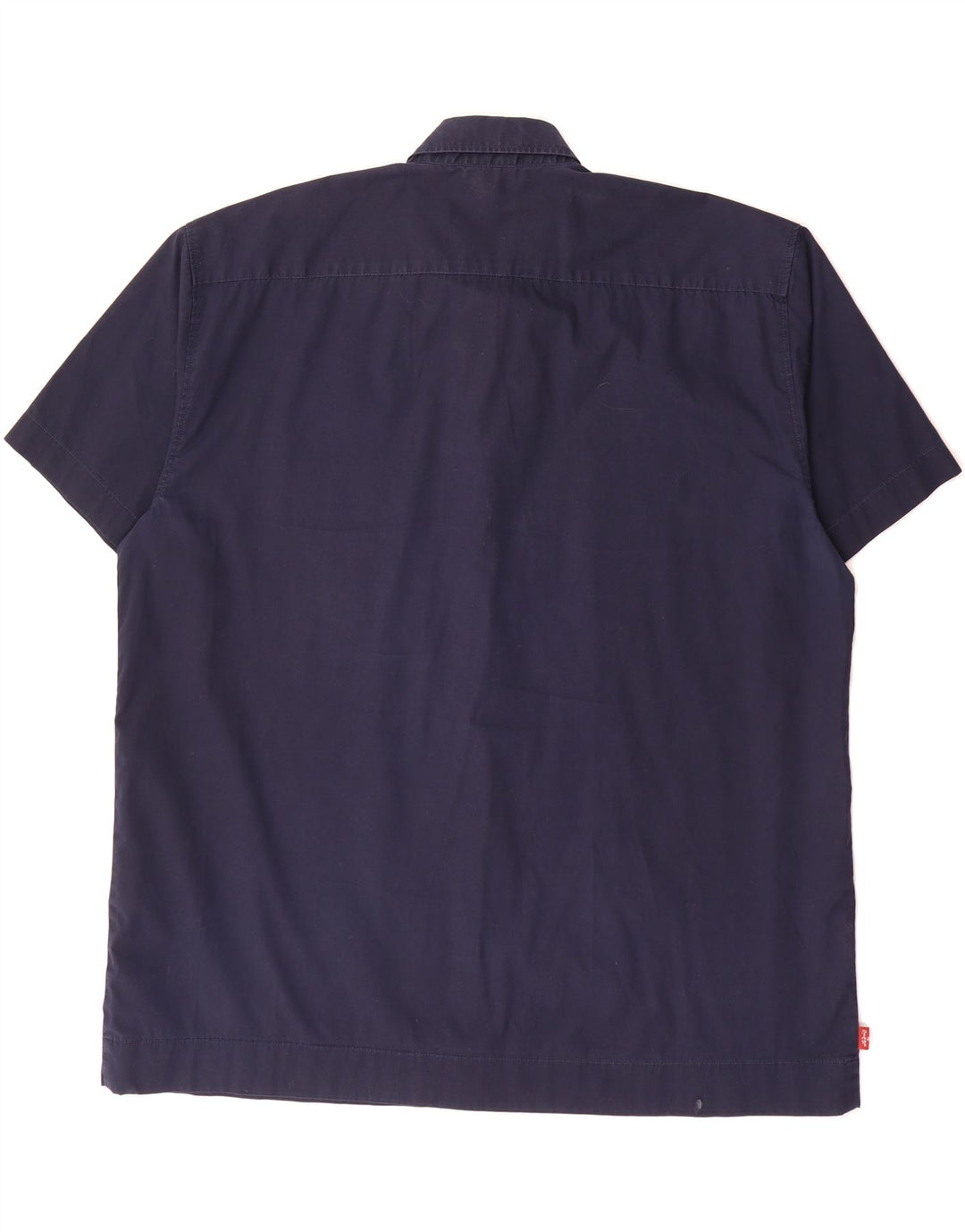 LEVI'S Mens Short Sleeve Shirt XL Navy Blue Cotton Vintage Levi's and Second-Hand Levi's from Messina Hembry 