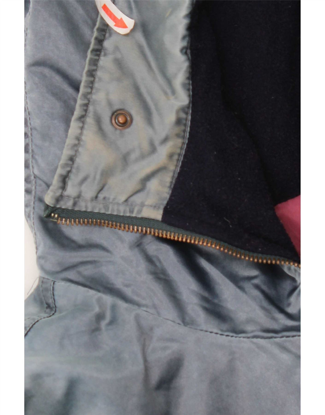 Vintage Womens Hooded Oversized Windbreaker Jacket IT 44 Medium Blue