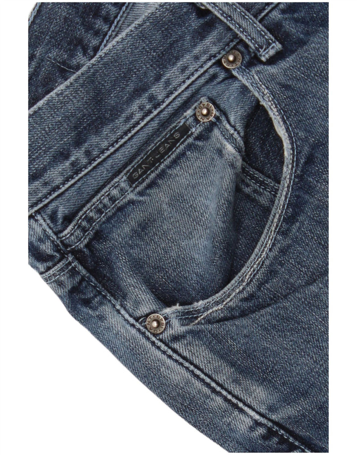 Gant Mens Straight Jeans W40 L32 Blue Cotton