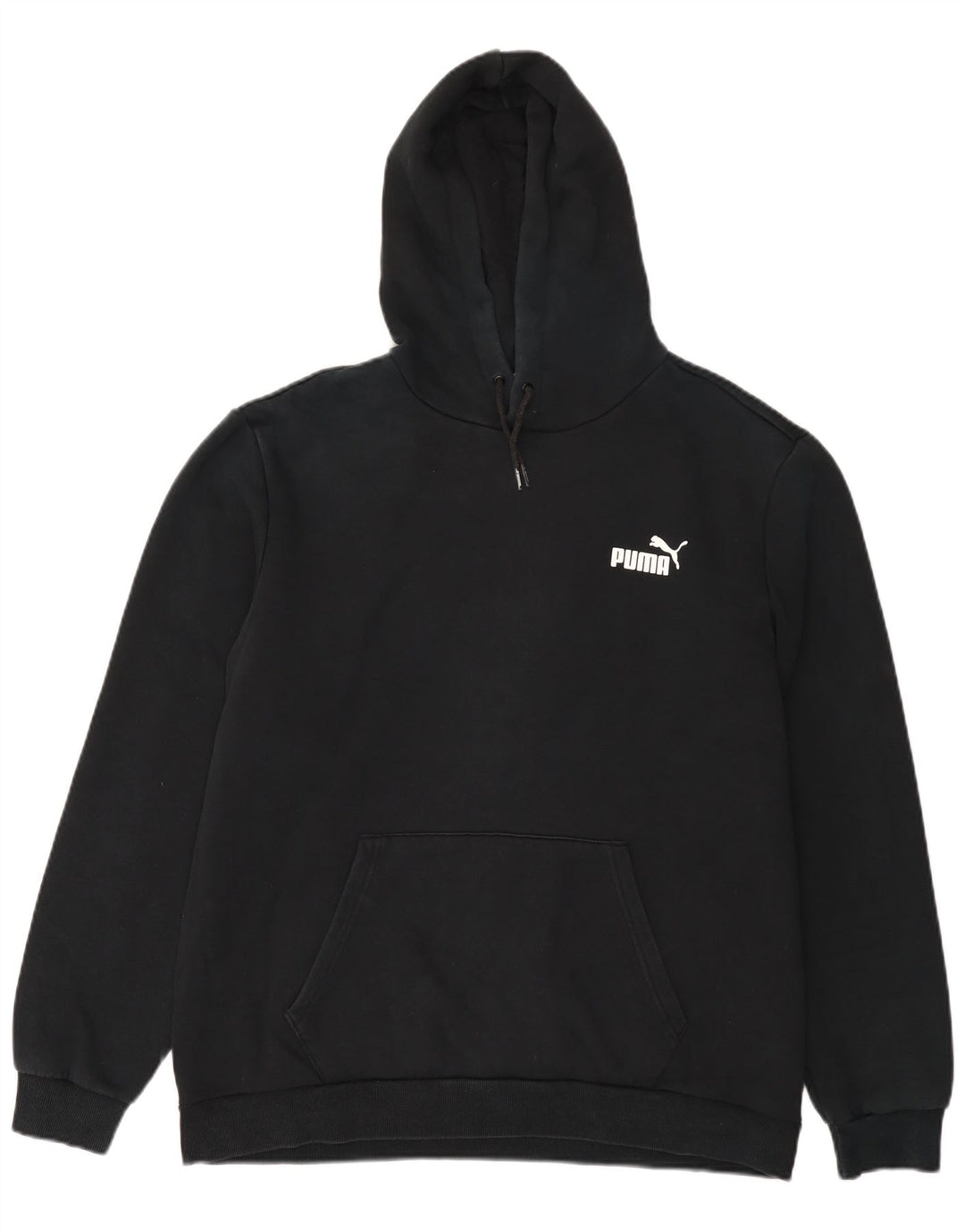 Puma Mens Hoodie Jumper XL Black Cotton
