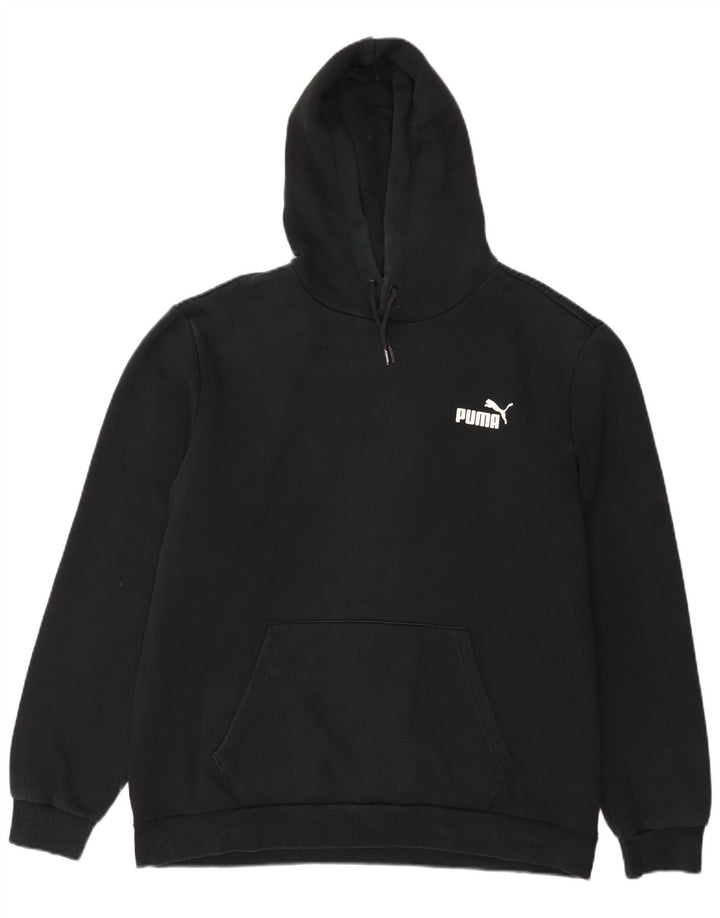 Puma Mens Hoodie Jumper XL Black Cotton