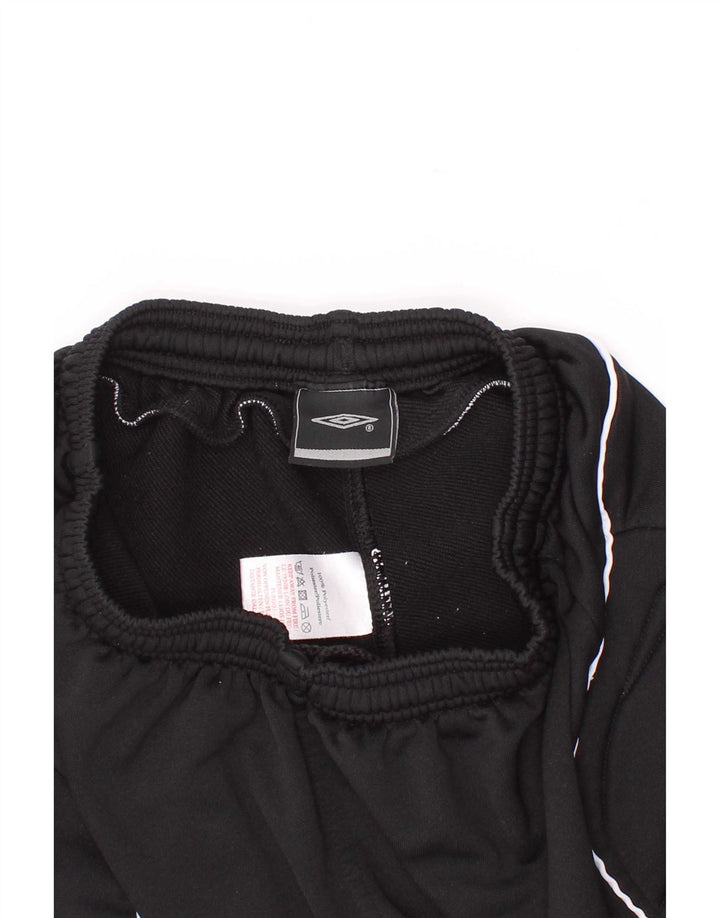 Umbro Boys Graphic Sport Shorts 9-10 Years Black Colourblock Polyester