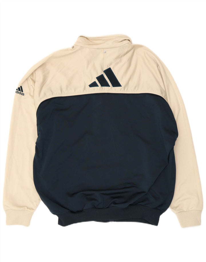 Adidas Mens Graphic Tracksuit Top Jacket UK 40/42 Medium White Colourblock