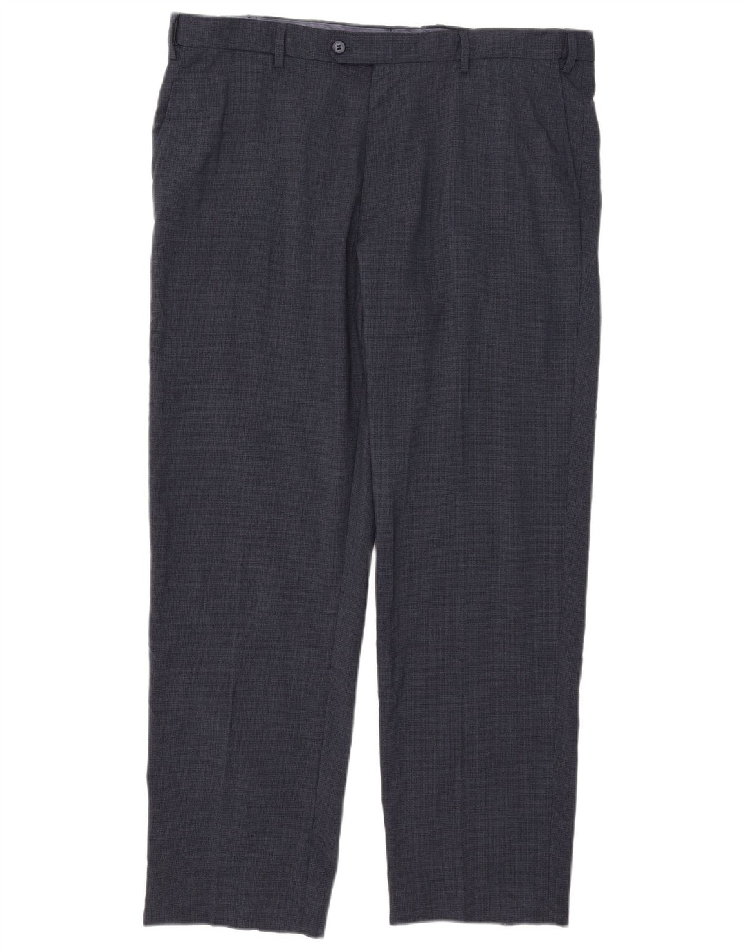 Marks & Spencer Mens Straight Regular Suit Trousers W40 L31 Navy Blue